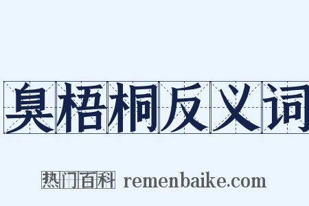 臭梧桐反义词是什么意思的图片